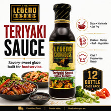 Legend Cookhouse Teriyaki Sauce 12 bottle case pack foodservice hero for restaurants and commercial kitchens