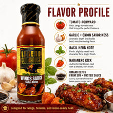 Legend Cookhouse Wings Sauce flavor profile with tomato garlic basil habanero soy and oyster sauce notes