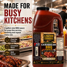 Legend Cookhouse Caribbean BBQ Sauce 1 gallon jug for busy kitchen prep line service
