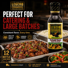 Legend Cookhouse Teriyaki Sauce for catering trays hotel pans cafeterias and large batch foodservice prep