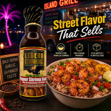 Legend Cookhouse Pepper Shrimp Sauce street flavor image for food trucks, bowls, and fast casual seafood menus