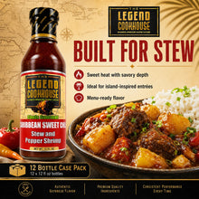 Legend Cookhouse Caribbean Sweet Chili Sauce built for stew with sweet heat, savory depth and island-inspired entrée flavor