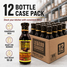 Legend Cookhouse Fried Rice Sauce 12 bottle case pack for foodservice bulk ordering