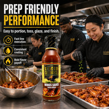 Legend Cookhouse Wings Sauce prep-friendly performance for portioning tossing glazing and finishing wings