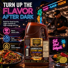 Legend Cookhouse Caribbean Style Teriyaki Sauce 1 gallon jug for food trucks night markets and high-energy service