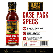 Legend Cookhouse Caribbean Sweet Chili Sauce menu inspiration for pepper shrimp, stew, glazed appetizers, dip and drizzle