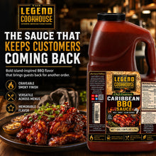 Legend Cookhouse Caribbean BBQ Sauce 1 gallon with smoky menu appeal for repeat orders