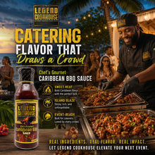 Legend Cookhouse Caribbean BBQ Sauce wholesale buyer-fit image for restaurants, caterers, food trucks, home caterers, and specialty retail.