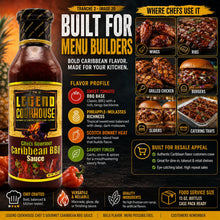 Legend Cookhouse Caribbean BBQ Sauce flavor profile and B2B information image