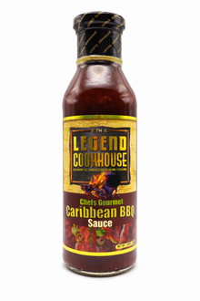 Legend Cookhouse Caribbean BBQ Sauce front bottle label image