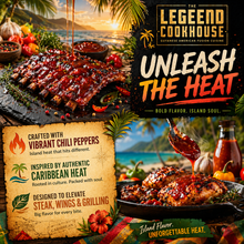 Legend Cookhouse Caribbean Hot Pepper Sauce, 8 fl oz Bottles, 12-Pack Case