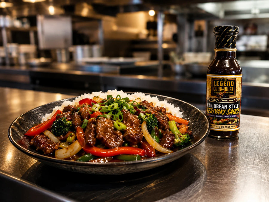 Caribbean Teriyaki Beef & Vegetable Stir-Fry for City Foodservice Menus