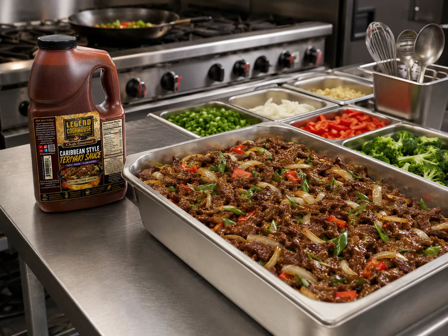 Caribbean Teriyaki Beef & Vegetable Stir-Fry for City Foodservice Menus