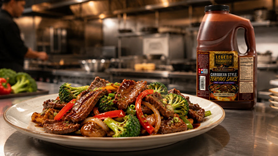 Caribbean Teriyaki Beef & Vegetable Stir-Fry for City Foodservice Menus