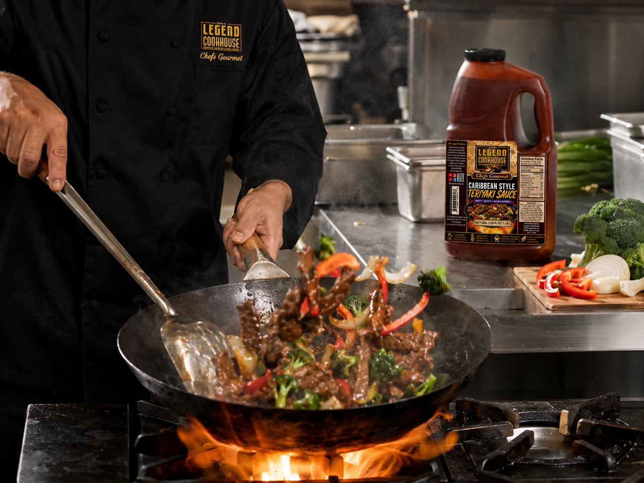 Caribbean Teriyaki Beef & Vegetable Stir-Fry for City Foodservice Menus