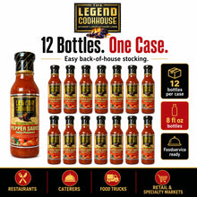 Legend Cookhouse Caribbean Hot Pepper Sauce 12 bottle B2B bulk case-pack image