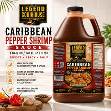Legend Cookhouse Caribbean Pepper Shrimp Sauce 1 Gallon / 128 fl oz / 3.78 L clean product spotlight for restaurants, caterers, food trucks and foodservice buyers