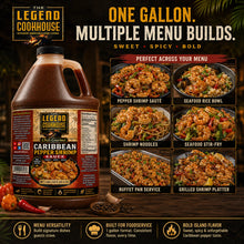 Legend Cookhouse Caribbean Pepper Shrimp Sauce 1 Gallon / 128 fl oz / 3.78 L one gallon multiple menu builds for restaurants, caterers, food trucks and foodservice buyers