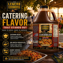 Legend Cookhouse Caribbean Pepper Shrimp Sauce 1 Gallon / 128 fl oz / 3.78 L catering and volume service for restaurants, caterers, food trucks and foodservice buyers