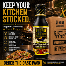 Legend Cookhouse Lo Mein / Chow Mein Sauce 12 bottle B2B bulk case-pack image