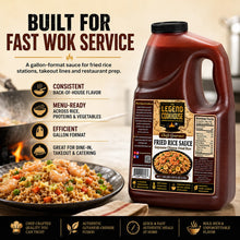 Legend Cookhouse Fried Rice Sauce built for fast wok service, fried rice stations, takeout lines and restaurant prep