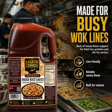 Legend Cookhouse Fried Rice Sauce made for busy wok lines, fried rice, proteins and stir fry service