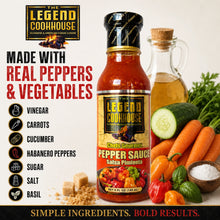 Legend Cookhouse Caribbean Hot Pepper Sauce back bottle label and product information image
